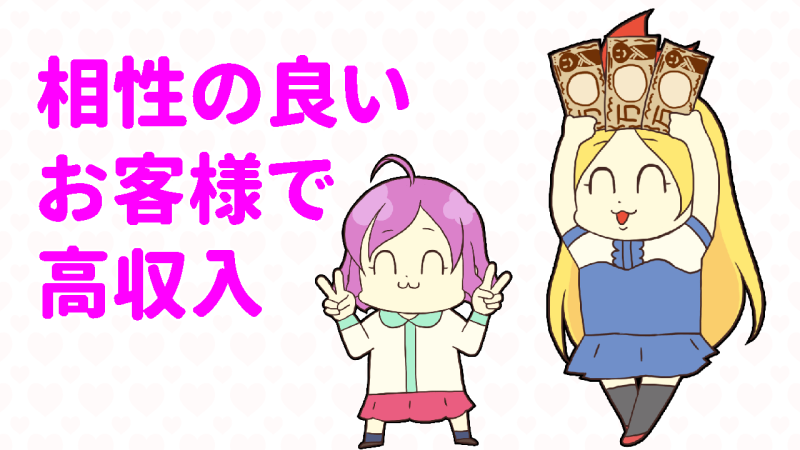 相性の良いお客様でラクラクガッチリ